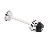Falling Protection Frame Slider Fit For Bmw R1250GS Adventure R1200gs Wheel Axle Fork Slider Cap Hub Front/Rear Crash Falling Guard Protector(B silver the black)
