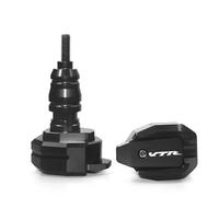 Falling Protection Frame Sliders Fairing Guard Anti Crash Pad Protector For H&onda VFR 800 800X 750 1200F 1200X VTR 1000F RVT 1000R Frame Slider Crash Protector(BLACK)