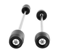 Falling Protection Moto Front Rear Wheel Axle Fork Slider Crash Protector Pad For Suzuki GSX-S1000 GSX-S1000F GSXS 1000 F 2015-2023 Falling Protection Frame Sliders Protector(Silver)