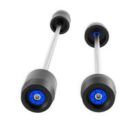 Falling Protection Moto Front Rear Wheel Axle Fork Slider Crash Protector Pad For Suzuki GSX-S1000 GSX-S1000F GSXS 1000 F 2015-2023 Falling Protection Frame Sliders Protector(BLUE)