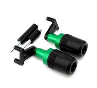 Falling Protection Motorcycle Exhaust Frame Sliders Falling Protector For Kawasaki For Ninja 400 For Ninja400 Z400 Z 2018-2024 Exhaust Anti Crash pad(Green2)