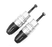 Falling Protection Motorcycle Exhaust Frame Sliders For YZF-R3 YZF R3 YZFR3 2015-2023 Slider Anti Crash Caps Exhaust Anti Crash pad(Silver,X-2)