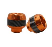 Falling Protector Bar 1Pair Motorcycle Crash Protector Aluminum Alloy Wheel Front Fork Frame Falling Protection Pads Sliders Moto Safty Anti Crash Protector(Orange)