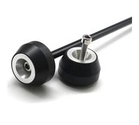 Falling Protector Bar Suitable Fit For TRIUMPH 675 STREET TRIPLE RS 2017 2018 Motorcycle Modified Front And Rear Axle Protector Anti-collision Slider Ball Exhaust Frame Sliders(Rear wheel silver)