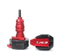 Falling Protector Sliders Motorbike Frame Slider Fairing Guard Anti Crash Protector Pad Falling Protection For YZF-R3 YZFR3 YZF R3 Crash Pad Protector(RED)