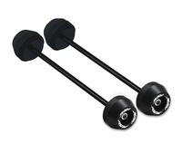 Falling Protector Sliders Motorcycle Front Rear Wheel Axle Fork Slider Crash Protector Pad For XADV 750 X-ADV750 2017-2023 Falling Protection Crash Pad Protector(Black,FRONT REAR)