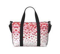 Falling Red Hearts Printingtravel Gym Bag For Tote Bag Carry On Luggage Sport Duffle