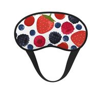 Falling Ripe Berries Raspberries, Full Eye Covers Light Blocking Eye Masks Blackout Sleep Eye Muffs