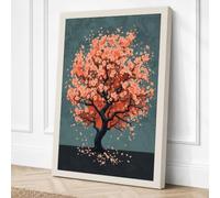 Falling Seasons Canvas Wall Art Print 36x24 Inch | Ready to Hang, Gallery Wrapped, Fade-Resistant Inks, Securely Packaged, UK Made