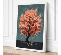 Falling Seasons Canvas Wall Art Print 36x24 Inch | Ready to Hang, Gallery Wrapped, Fade-Resistant Inks, Securely Packaged, UK Made