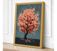 Falling Seasons Canvas Wall Art Print 36x24 Inch | Ready to Hang, Gallery Wrapped, Fade-Resistant Inks, Securely Packaged, UK Made
