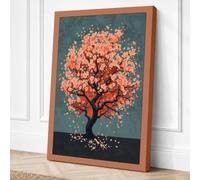 Falling Seasons Canvas Wall Art Print 36x24 Inch | Ready to Hang, Gallery Wrapped, Fade-Resistant Inks, Securely Packaged, UK Made