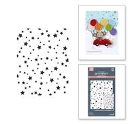 Spellbinders Falling Stars BetterPress Plate from The Little Smiles Collection