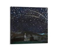 Falling Stars - Franz Von Stuck Poster Posters Wall Art Painting Canvas Prints Decor Poster Artworks 20x20inch(50x50cm)