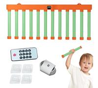 Falling Sticks Catching Game - Adjustable Speed Reflex Challenge | Drop It Catch It Win Its Reaction Game | Hand Eye Coordination With Remote Control, Voice Broadcast & Rechargeable 1500mAh Battery