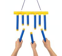 Falling Sticks Catching Game Drop It Catch It Activity With 3 Descending Velocities Fast Reflexes Practice Toy Manual Visual Coordination For All Ages Blue