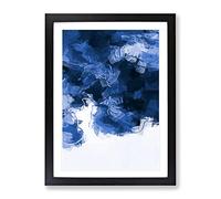 Falling Through In Abstract Modern Framed Wall Art Print, Ready to Hang Picture for Living Room Bedroom Home Office Décor, Black A3 (34 x 46 cm)