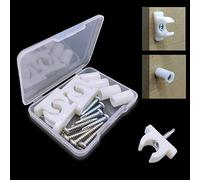 fallingstar False Cabinet Clips Tip-Out Sink Cabinet Clips - Universal False Front Fasteners for Drawer/Cabinet with Snap Mechanism - Hardware Replacement Set Includes Screws (4, Clear)