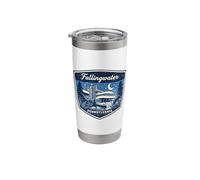 Fallingwater Pennsylvania Modern Architecture Waterfall Stainless Steel Insulated Tumbler