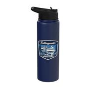 Fallingwater Pennsylvania Modern Architecture Waterfall Stainless Steel Insulated Water Bottle