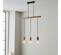 fallon sven 3 lights linear ceiling pendant light in natural