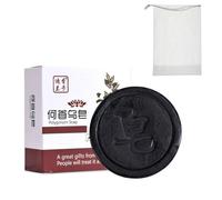 Fallopia Multiflora Shampoo Bar, He Shou Wu Natural Herbal Solid Shampoo for Hair Growth and Dandruff Relief, 80g Nourishing Plant-Based Bar with Foaming Lather（Comes with Bubble Net）