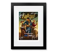 Fallout cast signed autograph poster photo print framed memorabilia tv show series gift Ella Purnell Aaron Moten (Fallout 2, A4 Black Framed & Mounted)