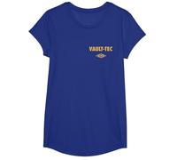 Fallout Front and Back Vault-Tec Vault Suit 33 TV Show T-Shirt, Girls, Royal Blue, Small