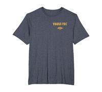 Fallout Front and Back Vault-Tec Vault Suit 33 TV Show T-Shirt, Men's Big and Tall, Heather Blue, 2X Tall