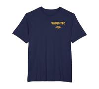Fallout Front and Back Vault-Tec Vault Suit 33 TV Show T-Shirt, Men's Big and Tall, Navy Blue, 5X Tall