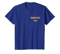 Fallout Front and Back Vault-Tec Vault Suit 33 TV Show T-Shirt, Youth, Royal Blue, 3T