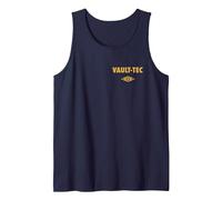 Fallout Front and Back Vault-Tec Vault Suit 33 TV Show Tank Top, Men, Navy Blue, X-Large