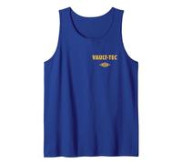 Fallout Front and Back Vault-Tec Vault Suit 33 TV Show Tank Top, Men, Royal Blue, Large