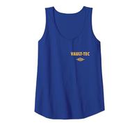 Fallout Front and Back Vault-Tec Vault Suit 33 TV Show Tank Top, Women, Royal Blue, Large