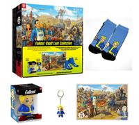 Fallout gift Set Vault Loot Collection (Puzzle, Socks, Figurine & Keyring)