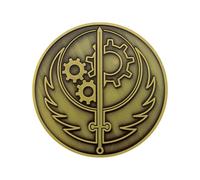 Fallout Brotherhood of Steel Medallion + Vinyl Sticker