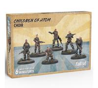 Fallout: Miniatures - Children of Atom: Choir - 6 Resin Figures & Bases, Unpainted & Unassembled, Alternate Parts, Far Harbor Wave, Tabletop Wargame