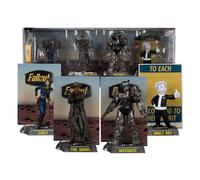 McFarlane Fallout Lucy, Maximus, The Ghoul & Vault Boy 6in Posed Figures 4pk Toys