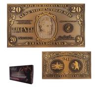 Fallout New Vegas Limited Edition Replica NCR $20 Metal Bill in Bronze Fallout Bronze