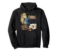 Fallout New Vegas Vintage Distressed Pinup Casino Video Game Pullover Hoodie