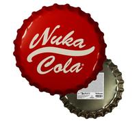 Fallout Nuka-Cola Bottle Cap Large Novelty Tin Sign with Hanging Tab