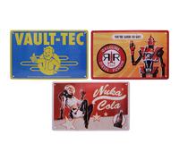 Fallout Set of 3 Tin Signs Fallout Multicolor