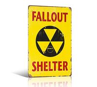 不适用 FALLOUT SHELTER SIGN METAL DÉCOR MAN CAVE BOYS ROOM