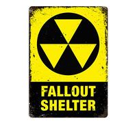 Fallout Shelter - Small Sticky Pads | Printed Metal Wall Sign Plaque