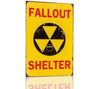Fallout Shelter Tin Sign Fallout Merchandise Decor Fallout Metal Poster Garage Decor Man Cave Sign 8x12 Inch