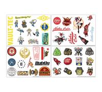 Fallout Tech Decal Sticker Pack of 4 Sheets Fallout Multicolor
