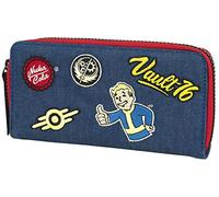 Fallout - Vault 76 Denim Zip Around Wallet with Patches