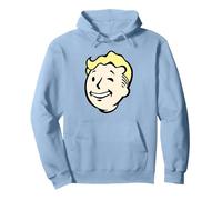 Fallout Video Game Front and Back Vault Boy End of the World Pullover Hoodie, Adult Unisex, Dusty Blue, XX-Large