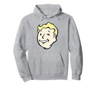 Fallout Video Game Front and Back Vault Boy End of the World Pullover Hoodie, Adult Unisex, Heather Grey, XX-Large