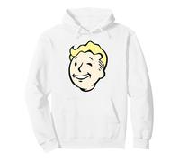 Fallout Video Game Front and Back Vault Boy End of the World Pullover Hoodie, Adult Unisex, White, XX-Large